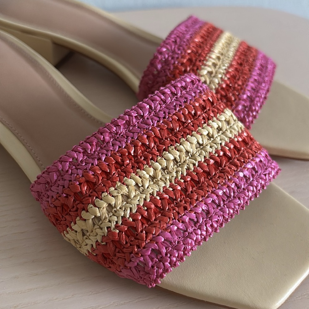 Maeve Raffia Slip-On Sandals - Picture 3 of 13